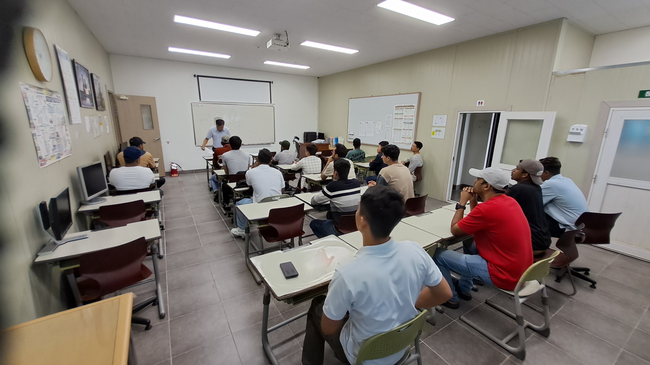 8월 외국인근로자 지게차교육 (실습)